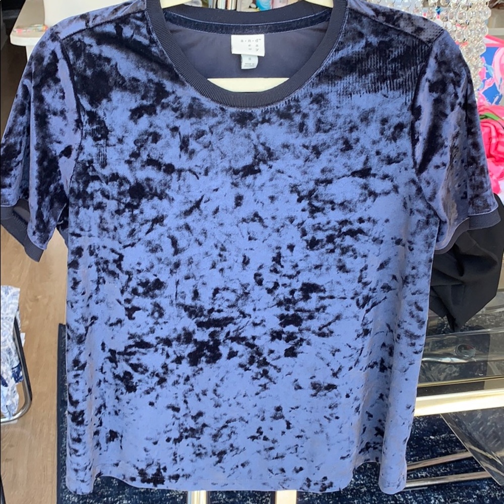 Navy Blue And Eawy Top